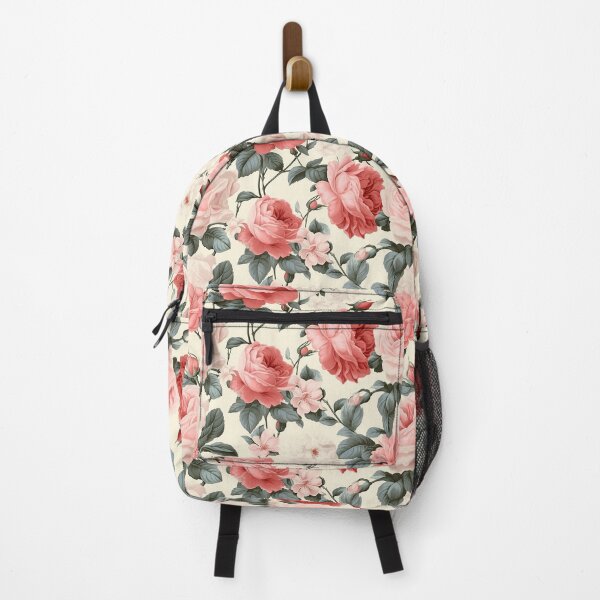 Item preview, Summer Roses in Abundance - Pinks and Reds on White designed and sold by LuluLovely.
