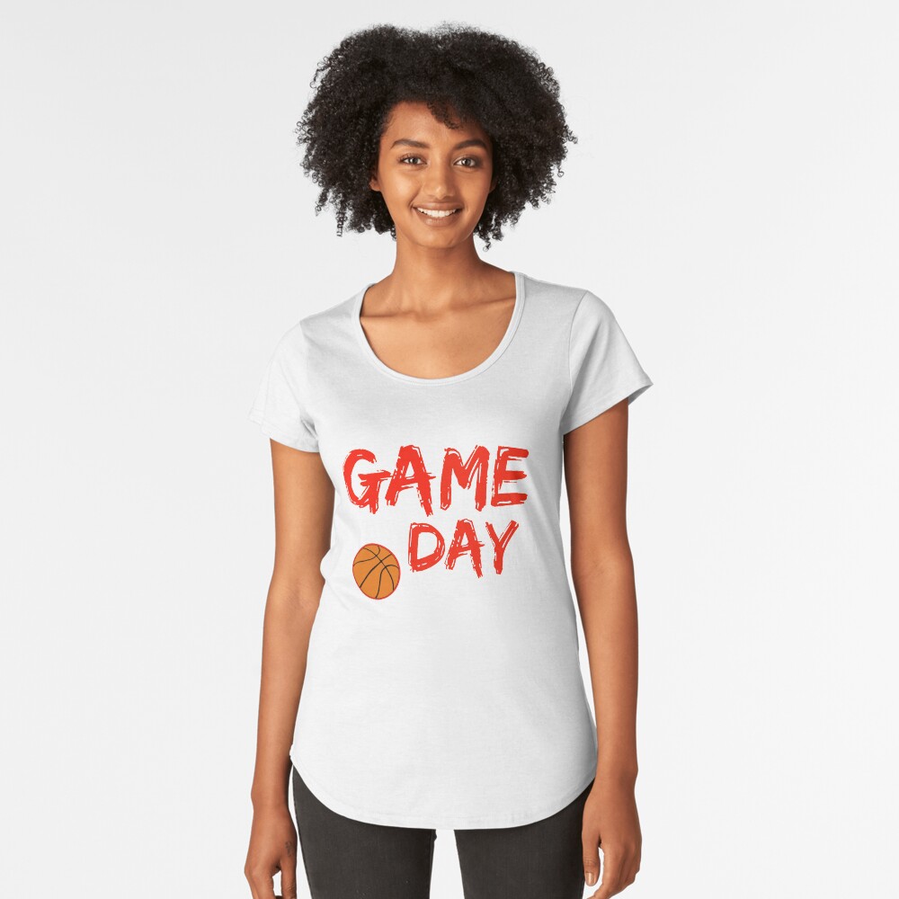 "Game Day Basketball Red" Tshirt by Chunlyn Redbubble