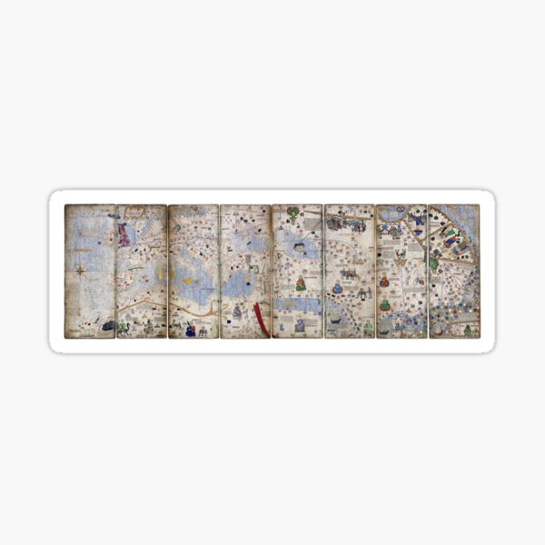 Item preview, 8 Panel Catalan Atlas by Abraham Cresques (1375) designed and sold by allhistory.