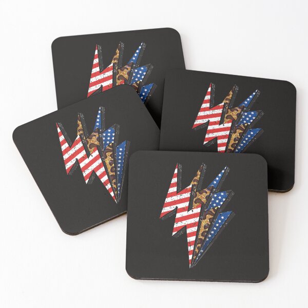 Item preview, America Leopard Cheetah Lightning Bolt 4th Of July designed and sold by NandiniSampath.