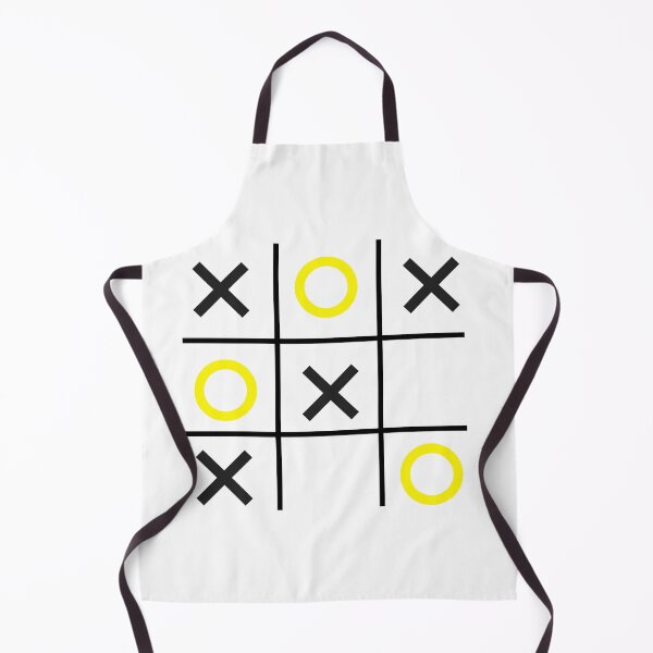 Aperçu de l'œuvre Tic-Tac-Toe, Xs & Os, zéros et amp; Croix (jaune/noir) créée et vendue par Obawan.