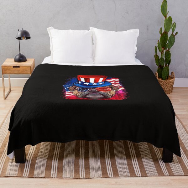 Item preview, American Bulldog Flag USA 4th of July Dog Lover designed and sold by NandiniSampath.