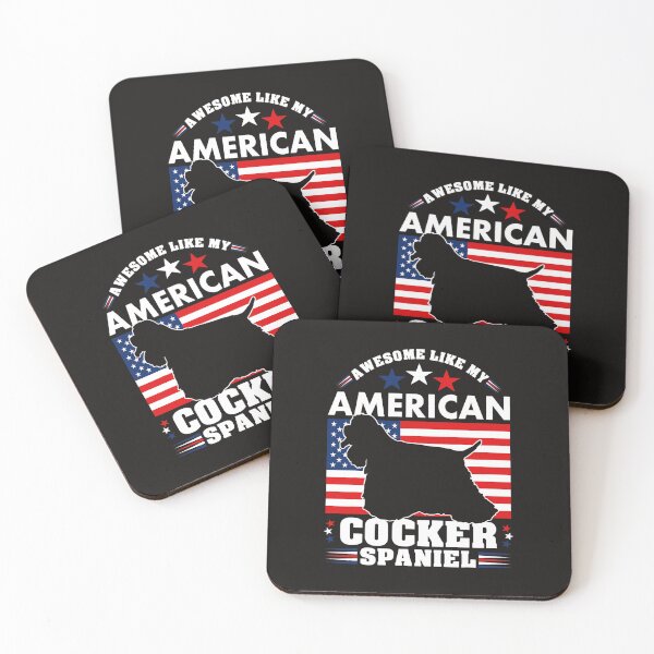 Item preview, American Cocker Spaniel Dog Lover Owner USA Flag 4th Of July designed and sold by NandiniSampath.