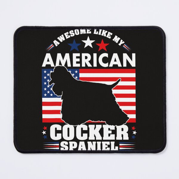 Item preview, American Cocker Spaniel Dog Lover Owner USA Flag 4th Of July designed and sold by NandiniSampath.