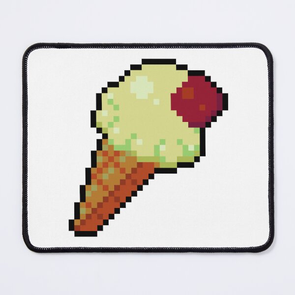 Item preview, Pixel Vanilla Ice Cream - pixel food art designed and sold by LittleFoodShop.
