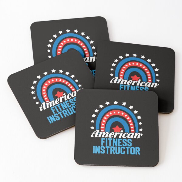 Item preview, American Fitness Instructor Rainbow USA Flag 4th Of July designed and sold by NandiniSampath.