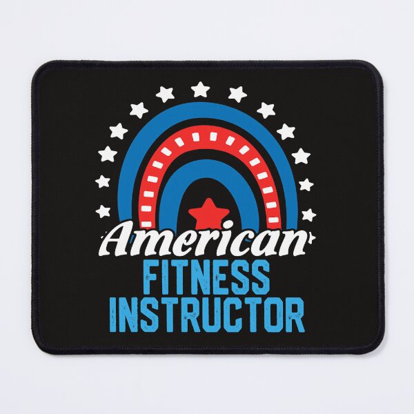 Item preview, American Fitness Instructor Rainbow USA Flag 4th Of July designed and sold by NandiniSampath.