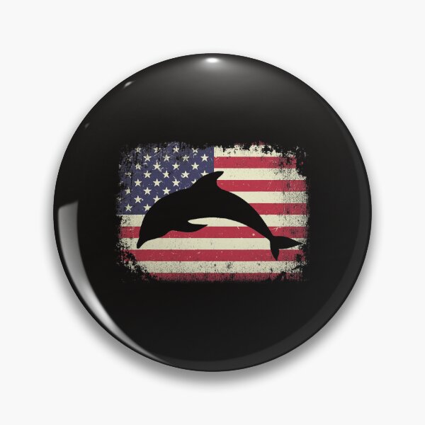 Item preview, American Flag 4th of July Dolphin Dad Mom Dolphin Lover designed and sold by NandiniSampath.