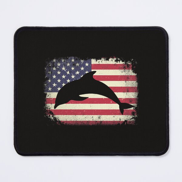 Item preview, American Flag 4th of July Dolphin Dad Mom Dolphin Lover designed and sold by NandiniSampath.