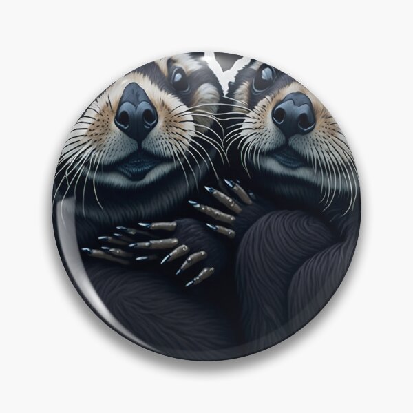 Item preview, User Significant Otters - Otters Holding Hands Sticker designed and sold by spower93.