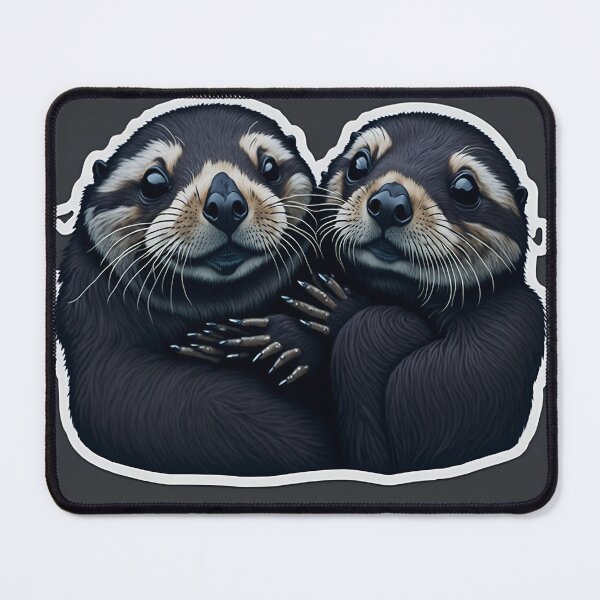 Item preview, User Significant Otters - Otters Holding Hands Sticker designed and sold by spower93.