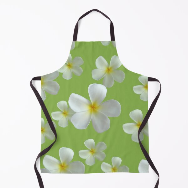 Item preview, Frangipani - White and Yellow on Light Green designed and sold by STHogan.