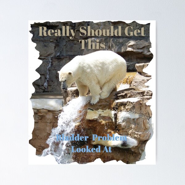 Item preview, Polar Bear UTI Incontinence Bladder Problem Funny Design. designed and sold by FuddalanDesigns.