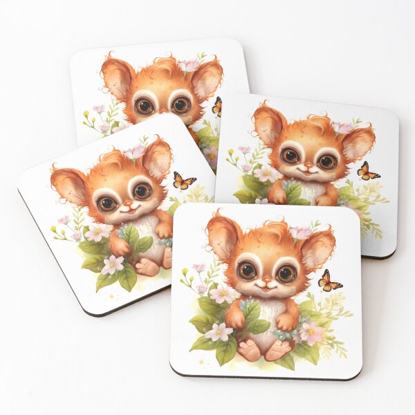 Item preview, Tarsier Animal Clipart, Asia Animal, Exotic Fauna Art, Asian Mammal, Eastern Wildlife, Rare Species, Endemic Nature designed and sold by CoolorPaint.