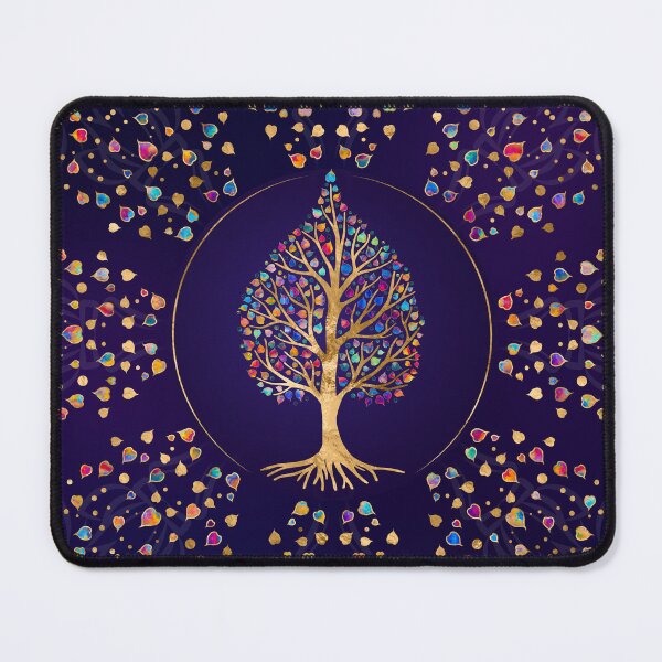 Item preview, The Golden Bodhi tree - colorful leaves designed and sold by k9printart.
