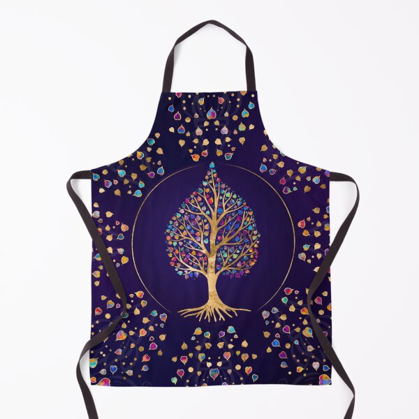 Item preview, The Golden Bodhi tree - colorful leaves designed and sold by k9printart.