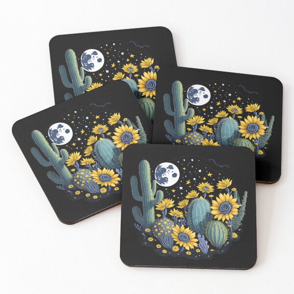 Item preview, Cactus and Sunflowers Moon and Stars  designed and sold by Shaymalily.