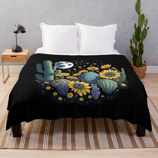 Item preview, Cactus and Sunflowers Moon and Stars designed and sold by Shaymalily.