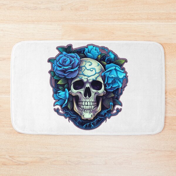 Item preview, Brain Function - Blue Roses Skull Art designed and sold by Fantasy Masterpiece.