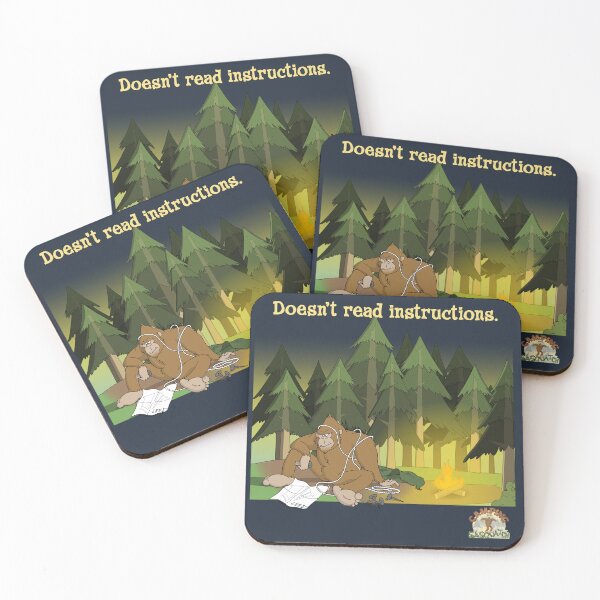 Item preview, Sasquatch Doesn't Read Instructions designed and sold by LethalChicken.