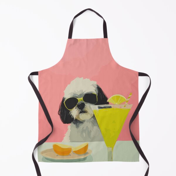Item preview, Shih Tzu wearing sunglasses - Cool cocktail dog designed and sold by Straya75.