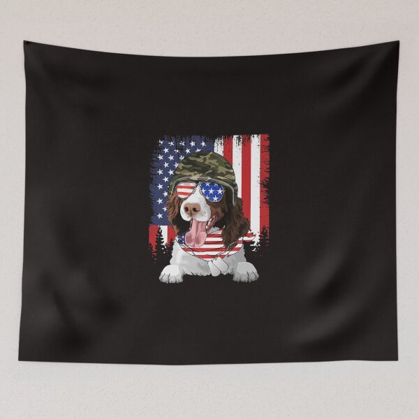 Item preview, American Flag 4th of July English Springer Spaniel Dog Lover designed and sold by MuktiCheema.