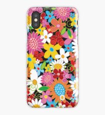 Whimsical Spring Flowers Power Garden iPhone Case