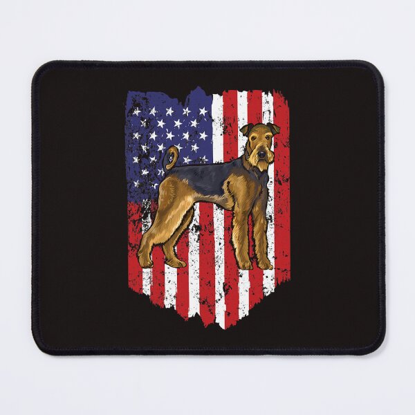 Item preview, American Flag Airedale Terrier 4th Of July USA designed and sold by MuktiCheema.
