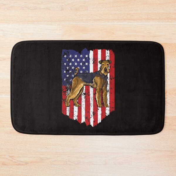 Item preview, American Flag Airedale Terrier 4th Of July USA designed and sold by MuktiCheema.