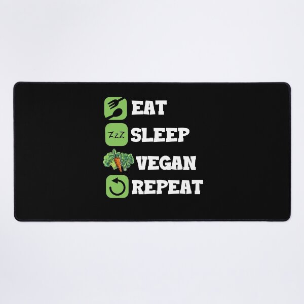 Item preview, Vegan Eat Sleep Repeat Vegetarian Animal Welfare designed and sold by Pubi.