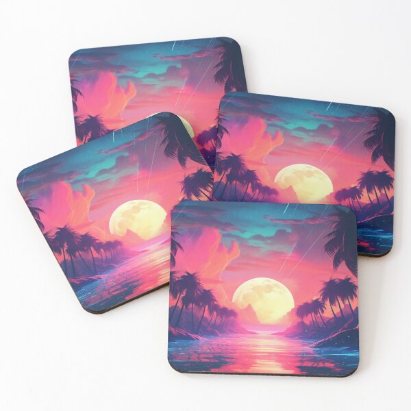 Item preview, 80s Exotic Synthwave Sundown designed and sold by Nightarcade.