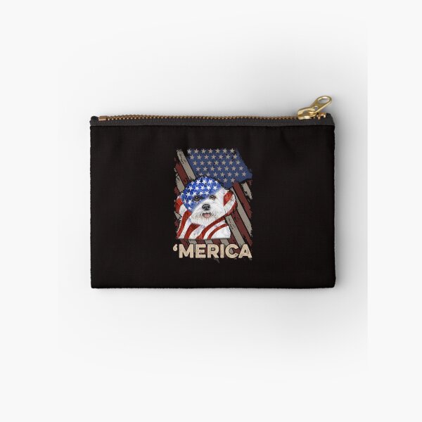 Item preview, American Flag Bichon Frise Patriotic Dog 4th Of July Proud designed and sold by MuktiCheema.
