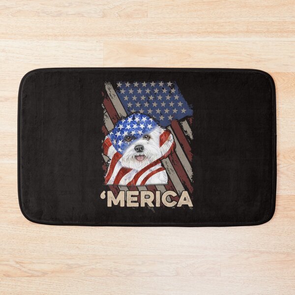 Item preview, American Flag Bichon Frise Patriotic Dog 4th Of July Proud designed and sold by MuktiCheema.