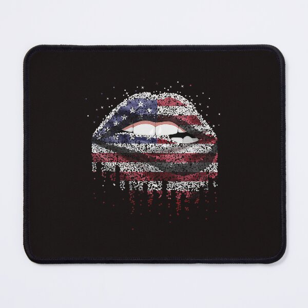 Item preview, American Flag Biting Lip 4th Of July USA America designed and sold by MuktiCheema.