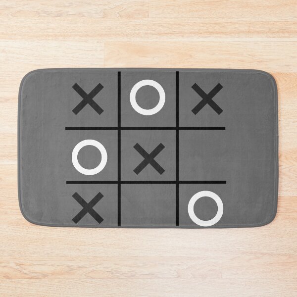 Item preview, Tic-Tac-Toe, Xs & Os, Noughts & Crosses (white/black) designed and sold by Obawan.