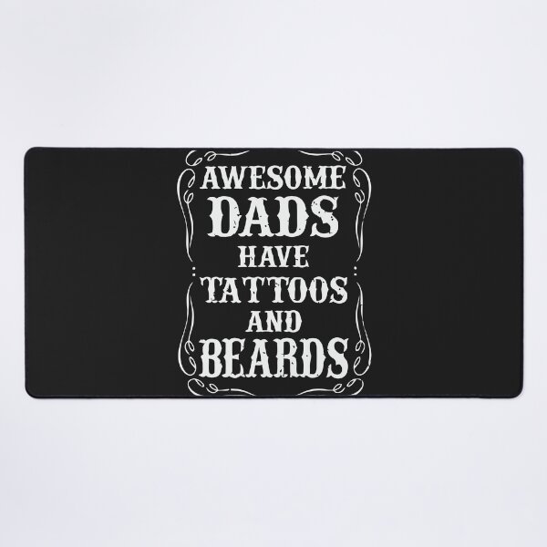 Item preview, Awesome Dads have tattoos and beards gift Shirt designed and sold by JameJoyDesigner.
