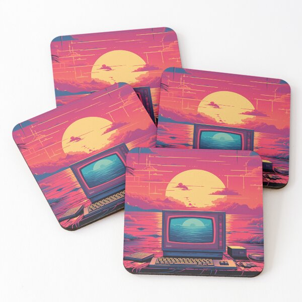 Item preview, Retro Futuristic Computer Synthwave Sun designed and sold by Nightarcade.