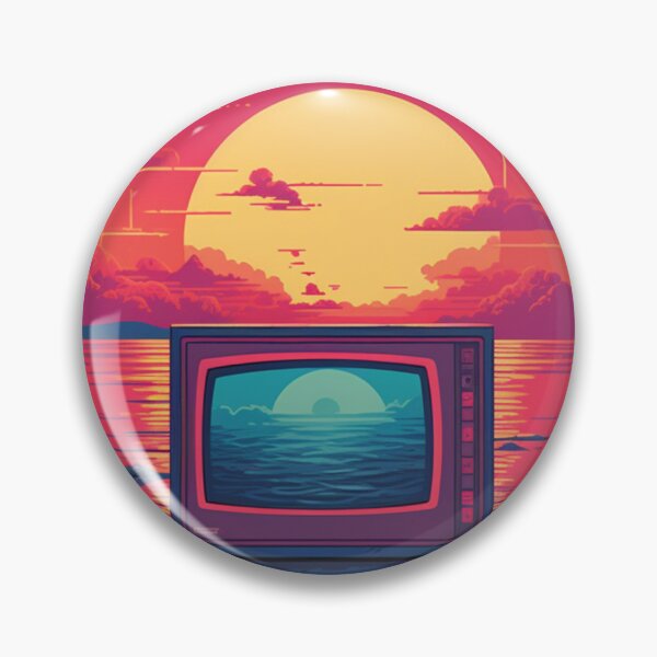Item preview, Retro Futuristic Computer Synthwave Sun designed and sold by Nightarcade.