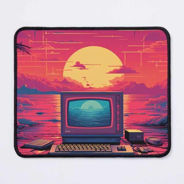 Item preview, Retro Futuristic Computer Synthwave Sun designed and sold by Nightarcade.