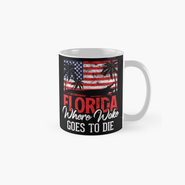 Item preview, Florida Where Woke Goes To Die USA Flag DeSantis Grunge designed and sold by Designer-Girl.