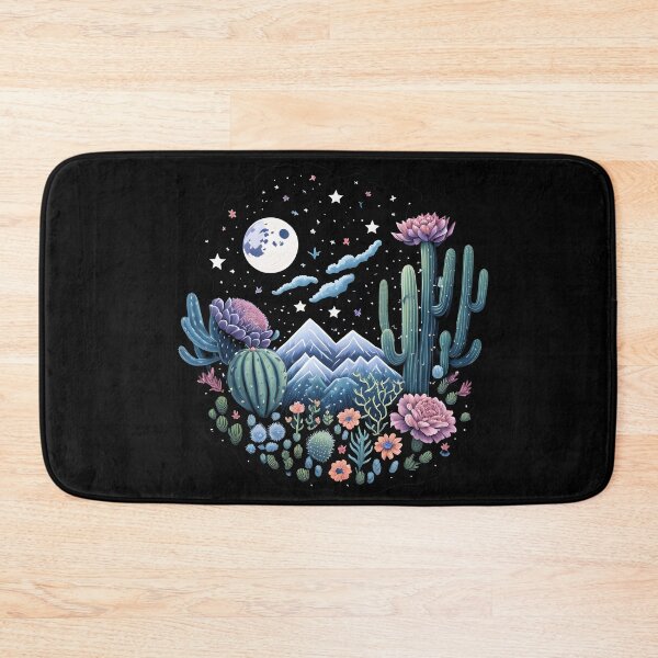 Item preview, Mountains and Cactus Floral Moon and Stars  designed and sold by Shaymalily.