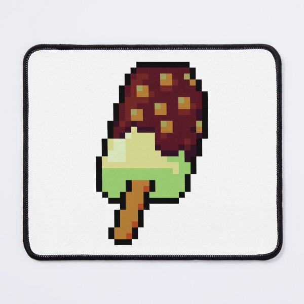 Item preview, Pixel Chocolate Vanilla Popsicle with nuts - pixel food art designed and sold by LittleFoodShop.