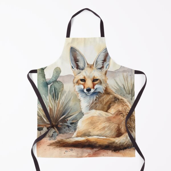 Item preview, A Resting Fennec Fox - Boho Desert Landscape Watercolors designed and sold by GVRDesign.