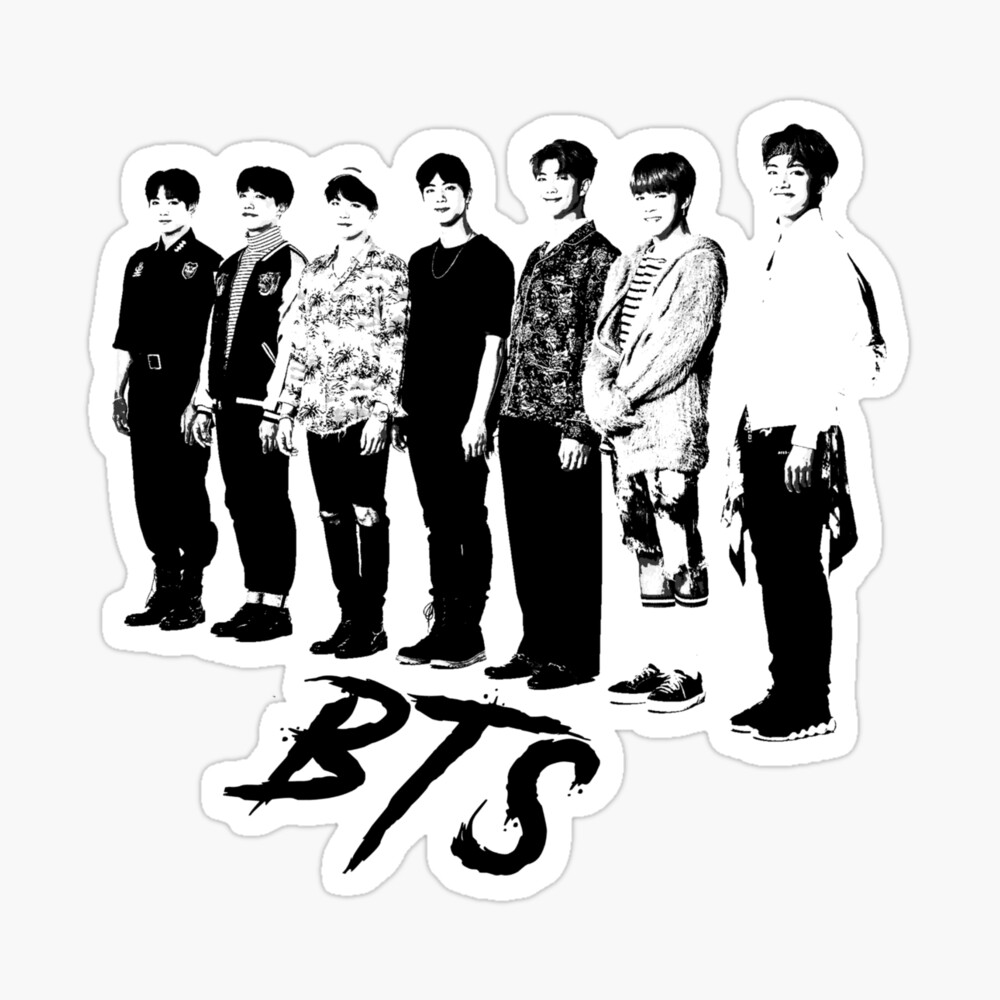 Featured image of post View 16 Printable Bts Stickers Black And White