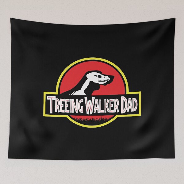 Item preview, (For Dark Background) Jurassic Treeing Walker Coonhound Dad designed and sold by More Cute Dogs.