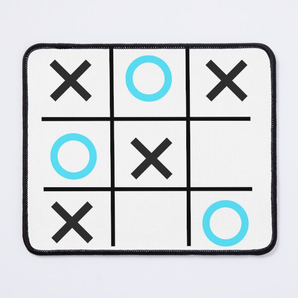 Item preview, Tic-Tac-Toe, Xs & Os, Noughts & Crosses (light blue/black) designed and sold by Obawan.