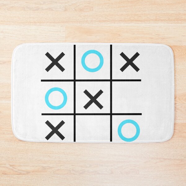 Item preview, Tic-Tac-Toe, Xs & Os, Noughts & Crosses (light blue/black) designed and sold by Obawan.