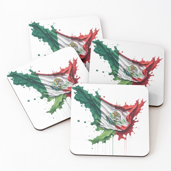 Item preview, Mexican flag splash art designed and sold by Dr-Kane.