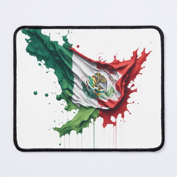 Item preview, Mexican flag splash art designed and sold by Dr-Kane.