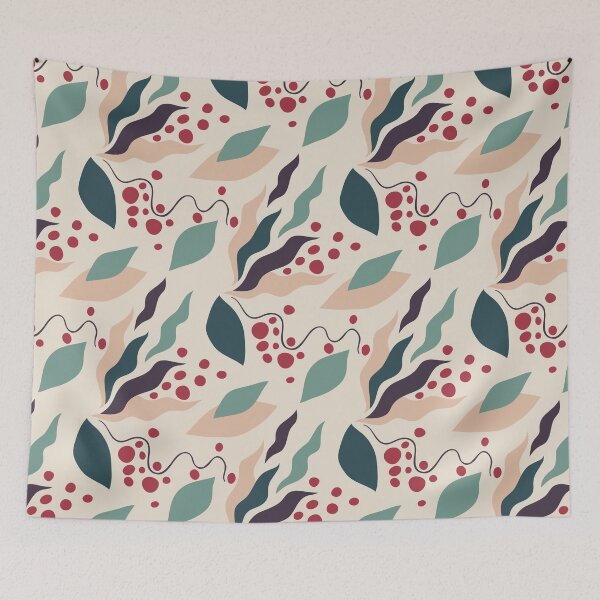 Item preview, Leaves and berries abstract seamless pattern designed and sold by Acim0.